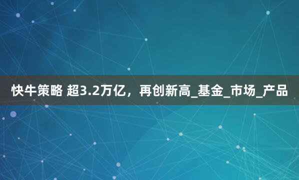 快牛策略 超3.2万亿，再创新高_基金_市场_产品